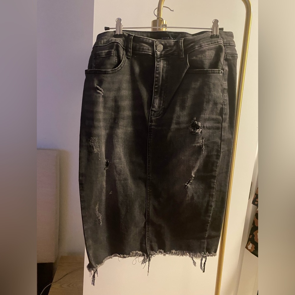 RISEN JEANS MIDI SKIRT